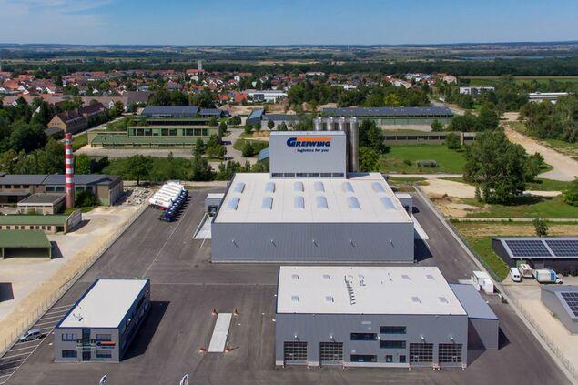 Drohnenaufnahme des Standortes Leipheim der GREIWING logistics for you GmbH Drohnenaufnahme des Standortes Leipheim der GREIWING logistics for you GmbH