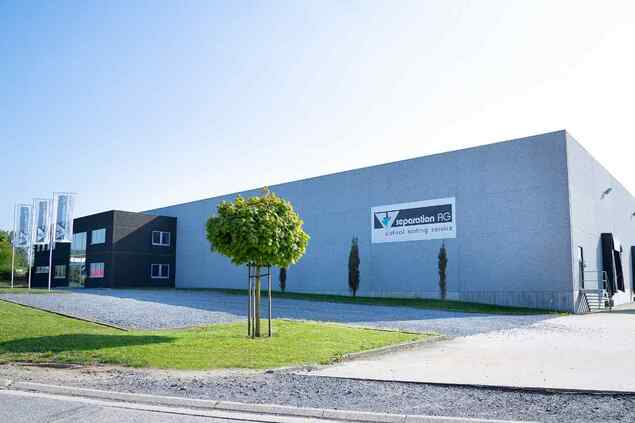 Drohnenaufnahme der SEPARATIONS AG in Eynatten. Drohnenaufnahme der SEPARATIONS AG in Eynatten.